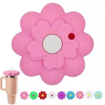 Пылезащитная крышка Leeseph для стакана Stanley Cup объемом 40 унций, силиконовые пылезащитные крышки для чашек, многоразовые пылезащитные крышки для кружек с защитой от проливания