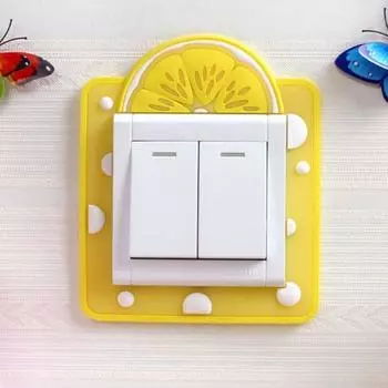 Пылезащитная силиконовая наклейка на выключатель с изображением животных, светящаяся крышка переключателя, ночник для детской комнаты 8