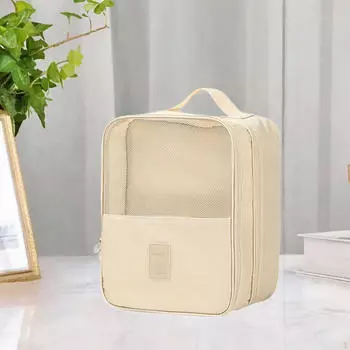 Пылезащитная сумка для переноски обуви вмещает 3 пары органайзера из ткани Оксфорд для гольфа и деловых поездок хаки