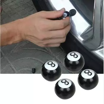 Пылезащитный бильярд Нержавеющие колесные диски Колпачки для воздушных штоков шин Пылезащитный чехол Колпачки для штоков клапанов Колпачки для колес 4pcs