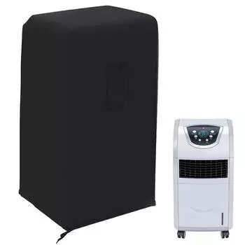 Пылезащитный чехол для кондиционера, водонепроницаемый чехол для кондиционера из ткани Оксфорд, чехол для кондиционера с телескопическим тросом для домашнего использования на открытом воздухе серый белый