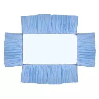 Пылезащитный чехол для кровати, простая установка, юбка для детской кроватки, мягкая эластичная юбка для постельного белья для детской кроватки для спальни небесно-голубой