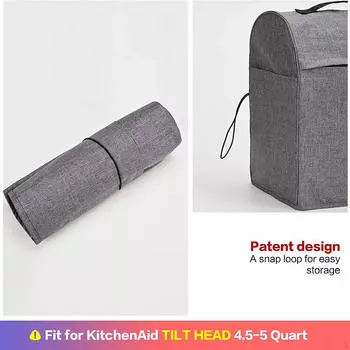 Пылезащитный чехол для кухонной подставки для миксера с верхней ручкой, 36x24x36 см, легкий вес на 4,5 литра, 5 литров