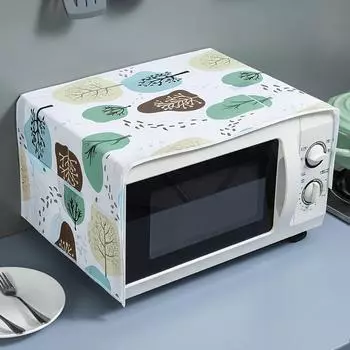Пылезащитный чехол для микроволновой печи Крышка духовки Подвесная сумка с принтом PEVA Пылезащитный чехол Защитный чехол для микроволновой печи A