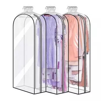 Пылезащитный чехол для одежды, прозрачный водонепроницаемый большой вместительный шкаф для спальни, сумка для хранения одежды, сумка для повседневного использования