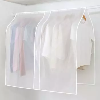 Пылезащитный чехол для одежды, влагостойкий полупрозрачный видимый блок, утолщенный от пыли мультяшный цветок с животным принтом, одежда, пылезащитная сумка, принадлежности для гардероба Haku