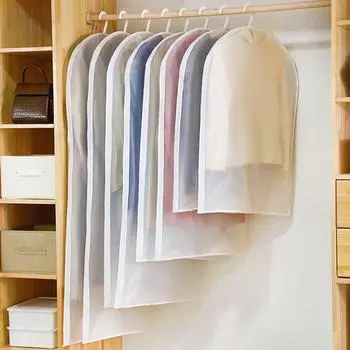 Пылезащитный чехол для одежды, водонепроницаемый чехол для одежды, пылезащитный чехол для одежды на молнии, прочная подвесная сумка для хранения одежды, чехол для пиджака S 60x80cm