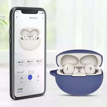 Пылезащитный чехол для Oneplus Buds Pro 3, полный защитный силиконовый чехол для женщин и мужчин темно-синий