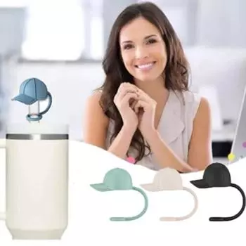 Пылезащитный чехол для соломенной шляпы 6-10 мм, соломенная шапочка, аксессуары для чашек, соломенная насадка, стакан 20-40 унций чёрный