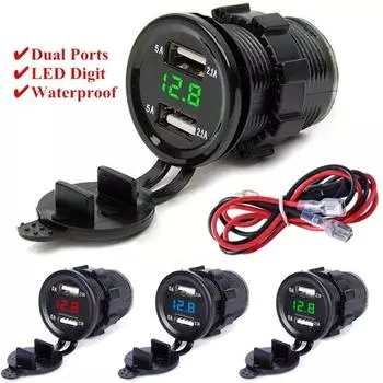 Пылезащитный чехол Dual USB Автомобильная техника красный