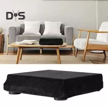 Пылезащитный чехол проигрывателя проигрывателя с эластичной лентой. Пылезащитный защитный чехол проигрывателя проигрывателя. Защитная крышка проигрывателя проигрывателя для Audio-Technica AT-LP60XBT. чёрный