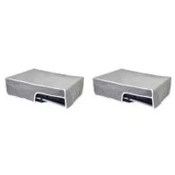 Пылезащитный чехол с защитой от царапин для консоли PS5 Slim (Серый горизонтальный)