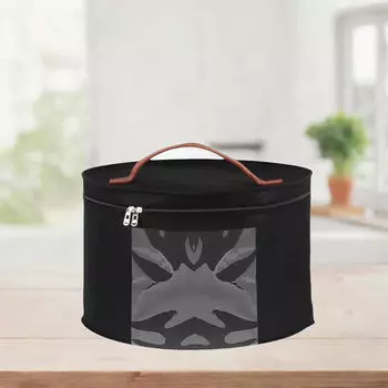 Пылезащитный держатель для шляп с крышкой для использования в шкафу и офисе чёрный