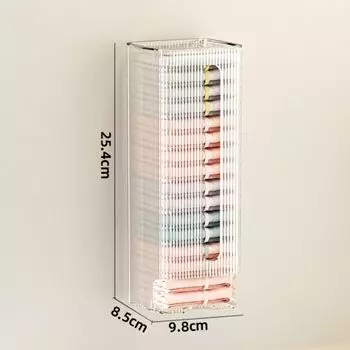 Пылезащитный диспенсер для мусорных мешков, настенный органайзер для трусов и носков, ящик для хранения нижнего белья small прозрачный