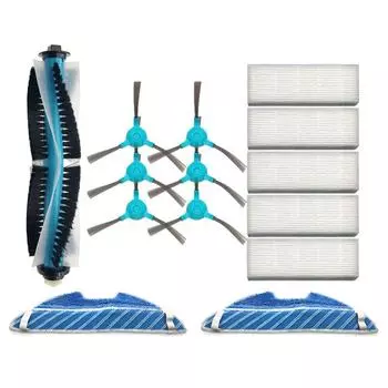 Пылезащитный фильтр Hepa, боковая щетка, накладка для швабры, ролик для Cecotec Conga 1390, Cecotec Conga 1290, запасные части для робота-пылесоса