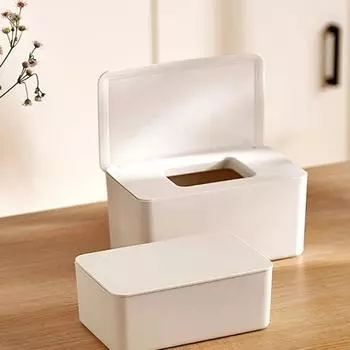 Пылезащитный контейнер для хранения влажных салфеток с крышкой, настольный контейнер для хранения салфеток, переносной диспенсер для влажных салфеток
