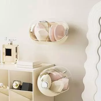 Пылезащитный косметический контейнер для яиц, настенный контейнер для хранения косметики, бытовой Brown