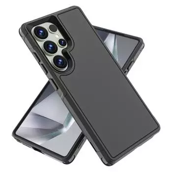 Пылезащитный нескользящий чехол для Samsung Galaxy S25 Ultra S24 FE S22 S23 Plus A56 A55 5G A54 A16 A15 A14 A36 Прочные прочные аксессуары for Galaxy S25 чёрный