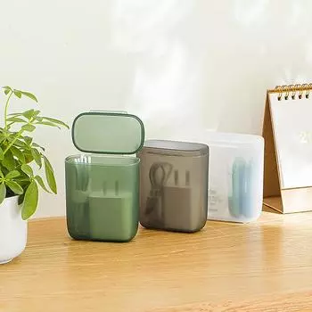 Пылезащитный ящик для хранения кабеля передачи данных, портативный настольный ящик для зарядного устройства мобильного телефона, прозрачный ящик для кабеля и проводов, ящик для офиса и дома белый