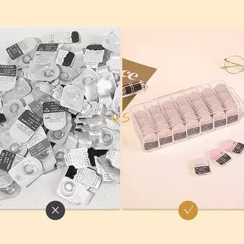 Пылезащитный ящик для хранения контактных линз, стойка для настольного кабеля, контейнер для хранения линий передачи данных, канцелярские принадлежности, прозрачный 1 pcs