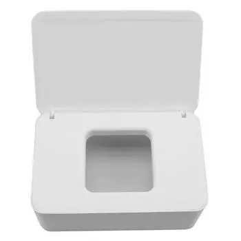 Пылезащитный ящик для хранения салфеток для домашнего офиса с крышкой, герметичный ящик для хранения влажных салфеток чёрный