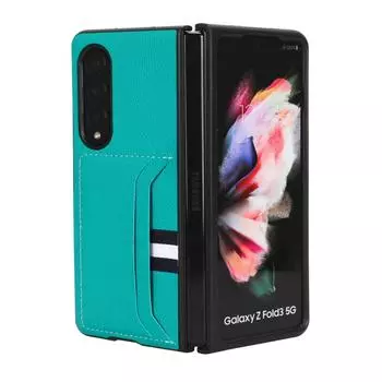 Пылезащитный тонкий кожаный чехол для телефона Samsung Galaxy Z Fold 4 5g Fold3 Fold4 Fold 3 2 Fold2 Нескользящий защитный чехол for Samsung Z Fold 2 зелёный