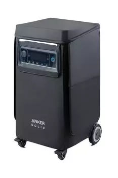 Пылезащитный водонепроницаемый чехол для Anker Solix F3800, предназначенный для портативного источника питания Anker Solix F3800, класс защиты IP33, пыле- и водонепроницаемый. (3840Втч) & чёрный