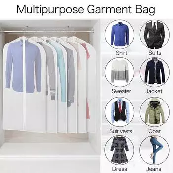 Пылезащитный защитный чехол для одежды, полностью закрытый чехол для хранения одежды, сумки для одежды F1S1 60*140-1pcs