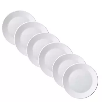 PYREX CP-1852 Milk Glass, Dinner Plate, 10.2 inches (26 cm), Plate, Shatter-Resistant, Lightweight, Microwave Safe, Dishwasher Safe, Tempered Glass, J