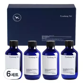 Pyunkangyul hair & body travel 4-piece kit, 6 sets