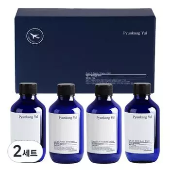 Pyunkangyul hair & body travel 4-piece kit, 2 sets