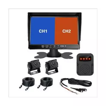 PZ612-2AHD-BSD 120-градусный автомобильный AHD 1080P 2 мегапикселя 7 дюймов передний и задний 2-сторонний монитор заднего вида 1PCS