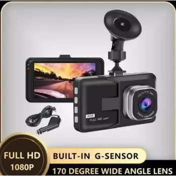 Q10 Dash Cam with Night Vision, Car DVR, Vehicle Recorder, G-Sensor, HDR DVR, Loop Recording Dashcam, 1080P, New чёрный