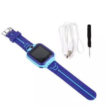 Q12 Детские интеллектуальные часы с функцией позиционирования, водонепроницаемые, 1,4-дюймовый цветной экран, умные часы(синий)