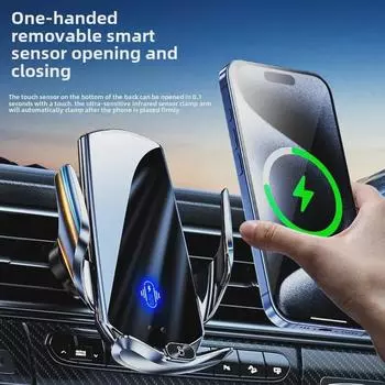 Q15 Магнитное беспроводное автомобильное зарядное устройство и держатель телефона для вентиляционных отверстий