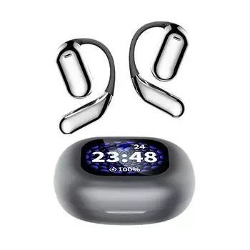 Q16 Pro EarBuds Smart LCD сенсорный экран Bluetooth 5.4 наушники спортивные OWS беспроводные наушники IPX5 водонепроницаемые гарнитуры