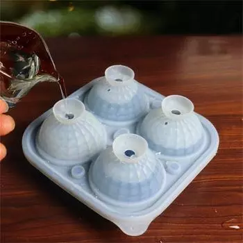 Q1JB Ice Cube Tray Large Size Ice Makered Square Round Ice Cube Maker for Whiskeys Cocktails Keep Drink Chilledness for Bar