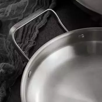 Q1JB Удобные сковороды с двойной ручкой Сковороды Сковороды Стальные сковороды для жарки