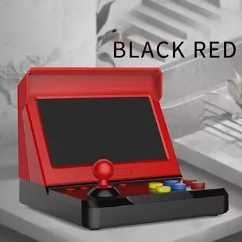 Q70 Ретро Аркадный 7 дюймов Встроенный 9000 Видео Классические Игры Искусный Дизайн Изысканный Внешний Вид Мини Игровая Консоль Игрок 16G чёрный