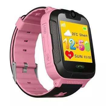 Q76 Смарт-часы для Android IOS SOS Телефон Трекер Часы Детская камера Часы с сенсорным экраном English розовый