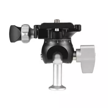 Q-01A Шаровая головка штатива из алюминиевого сплава Перевернутая шаровая головка камеры для штатива с системой Quick чёрный
