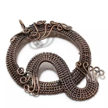 Q Look Gemstone Handmade Copper Wire Wrap Jewelry Pendant 2.96 l8E79