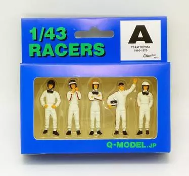 Q MODEL RACER A Team TOYOTA Завершенное изделие 1/43 1966-1970 (Раскрашенная фигура)