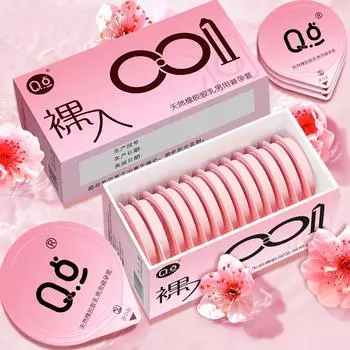 Q Point Ultra-Sensitive Naked Entry 001 Презервативы 10 шт. Ультратонкие невидимые товары для взрослых для секса и здоровья Безопасные презервативы Condoms 10-pack