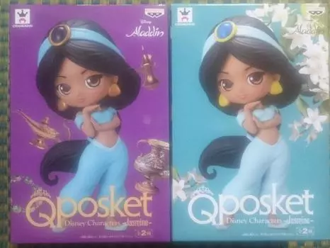 Q posket Disney Characters jasmine all 2 types set normal color pastel color
