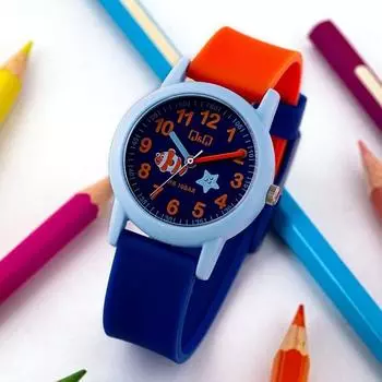 Q&Q Детские наручные часы с изображением персонажей моды и обучения 10 ATM VS49J