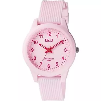 Q Q [Q Q] Watch Analog Color Watch Waterproof Urethane Strap V01A 022VK Women s Pink Pink