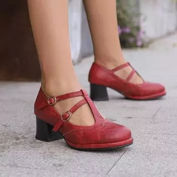 Q/Женские туфли на высоком каблуке, новые весенне-летние удобные туфли на толстом каблуке, большие низкие кеды 34 чёрный