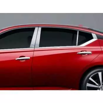 QAA 2019-2020 Nissan Altima 8-секционная отделка стойки из нержавеющей стали PP19552