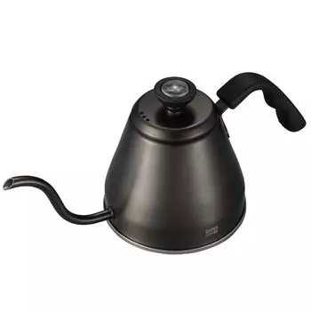QAHWA Coffee Pot Graphite Gray Resin Handle Narrow Mouth Type Thermometer Included Drip Kettle CB Japan 1.2L